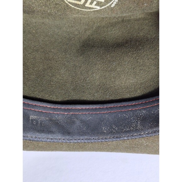 Vintage Bonner Lite Felt Wool Indiana Jones Fedora Mens XL Green Made In USA - Picture 8 of 8